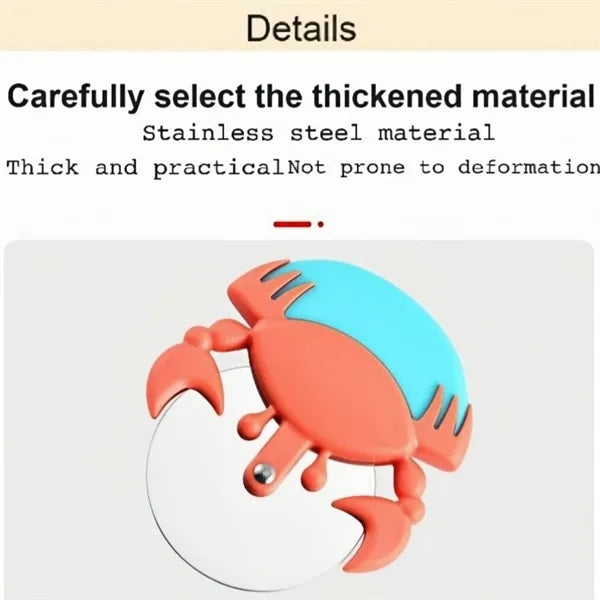 Crab Shape Stainless Steel Pizza Cutter Utensil Tool