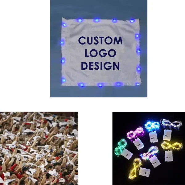 11 x 18" Light Up Sport Rally Towel