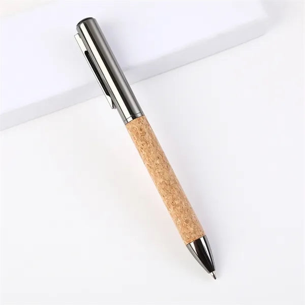 Wheat Straw Cork Grip Pen Metal Clip Writing Quick