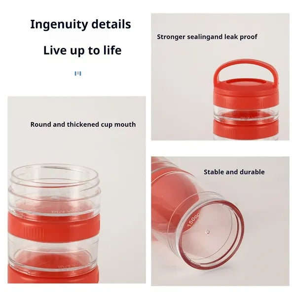 4-layer Stackable Protein Powder Snack Containers