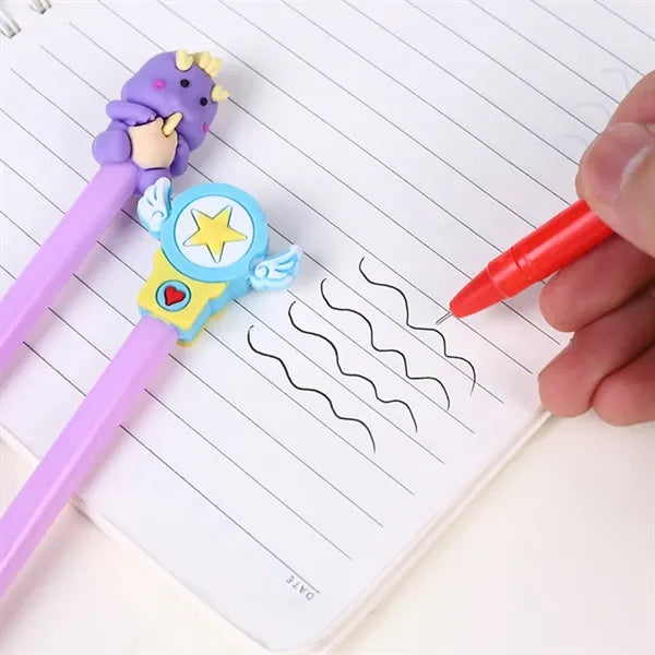 0.5mm Black Ink Cartoon Animal Pens for Kids