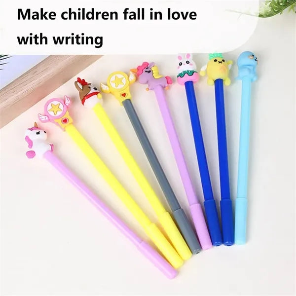 0.5mm Black Ink Cartoon Animal Pens for Kids
