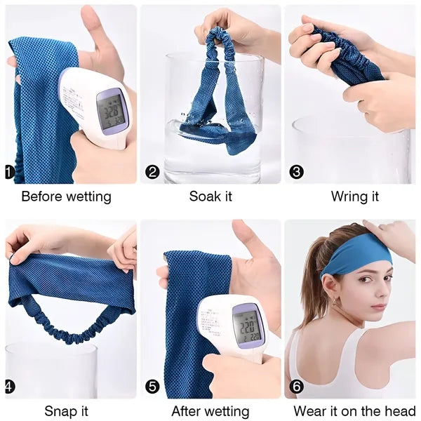 Elastic Ice Cooling Sport Headband