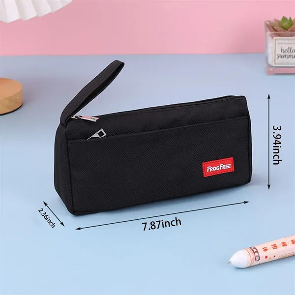 Portable Colorful Pencil Pouch with zipper.