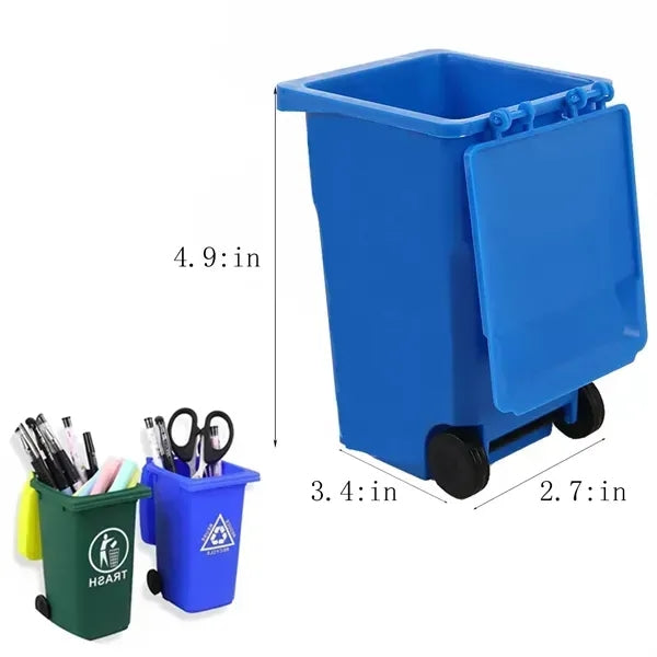 Mini Trash Can Pen Holder