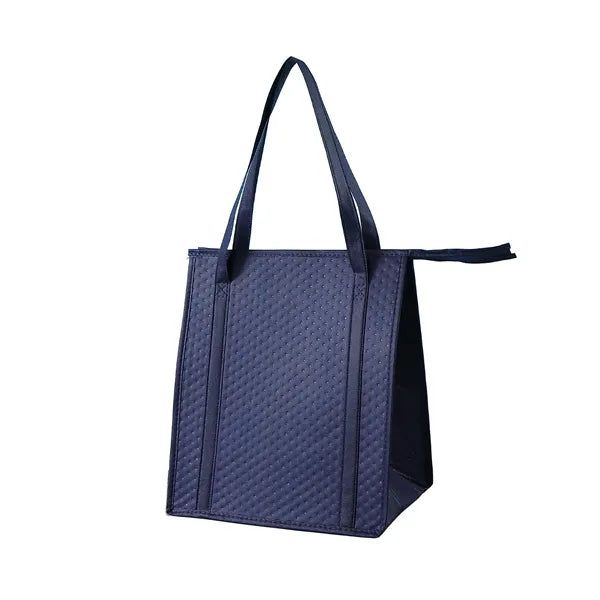 Large Insulated Grocery Tote with Zipper Closure