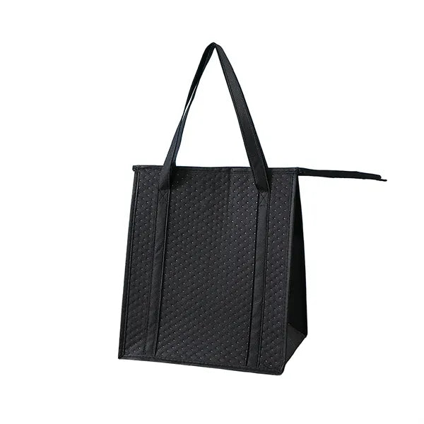 Large Insulated Grocery Tote with Zipper Closure