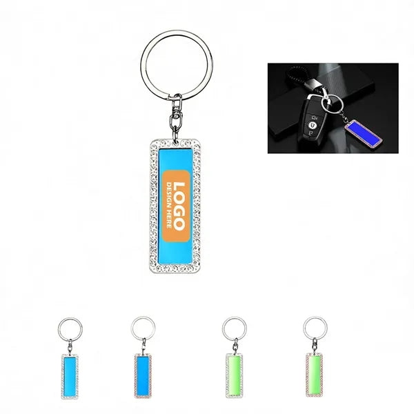 Rhinestone Studded Keychain