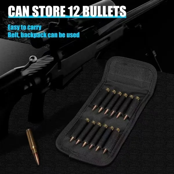 Nylon Rifle Ammo Pouch Foldable Tactical Carrier
