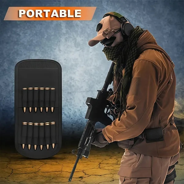 Nylon Rifle Ammo Pouch Foldable Tactical Carrier