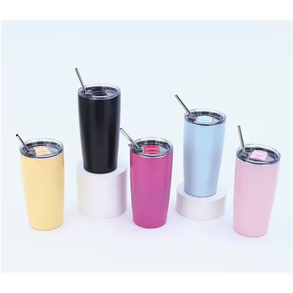 Refresh Baylos Vacuum Tumbler with Straw - 20 oz