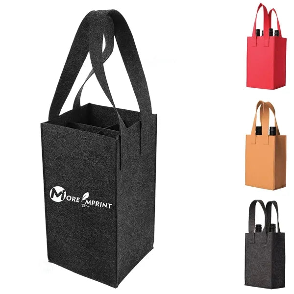 Felt 4-Bottle Wine Bags