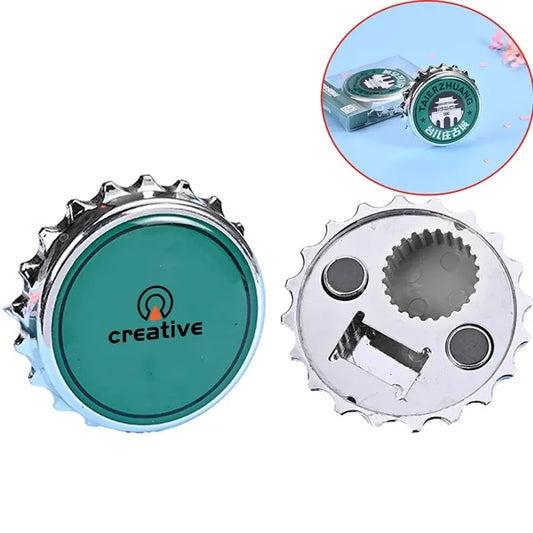 Multifunctional Bottle Cap-Shaped Magnetic Bottle Opener