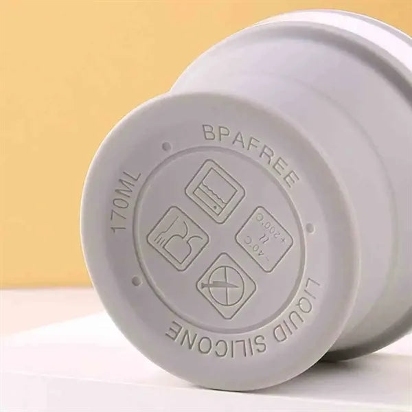 6OZ Portable Foldable Travel Mug with Carabiner
