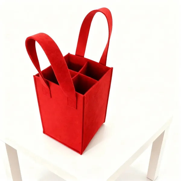 Felt 4-Bottle Wine Bags
