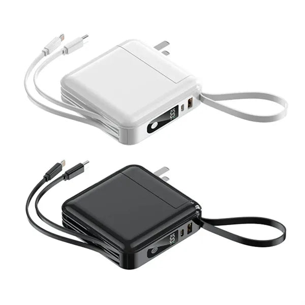 Detachable AC Plug Charger 10000mAh Power Bank