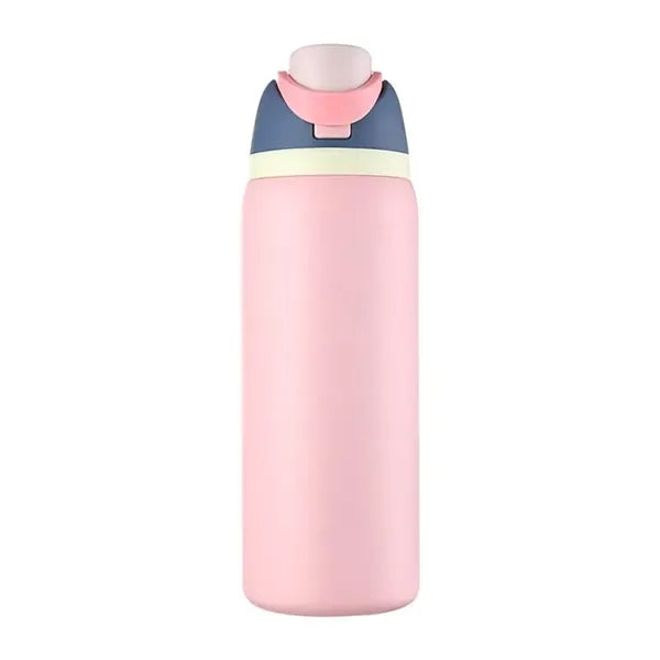 32oz Insulated Stainless Steel Water Bottle with Straw