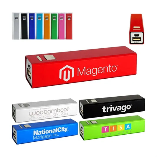 UL Listed Aluminium 2600 mAh Lithium Ion Portable Power Bank