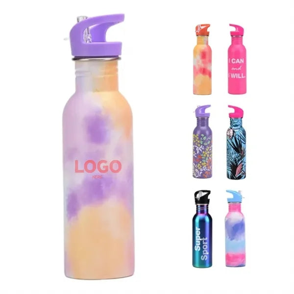 25 oz Straw Lid Insulated Water Bottle