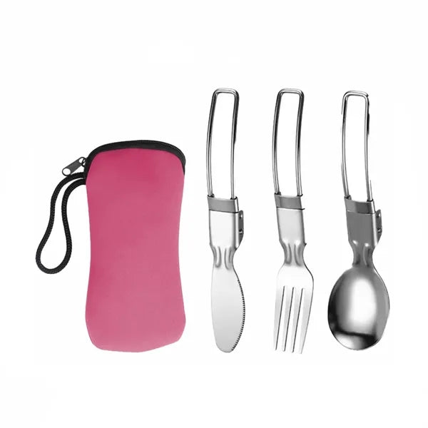 Stainless Steel Folding Portable Utensils