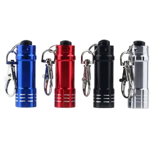 LED Aluminum Flashlight with Keychain Clip