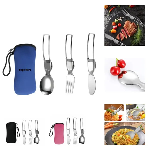Stainless Steel Folding Portable Utensils