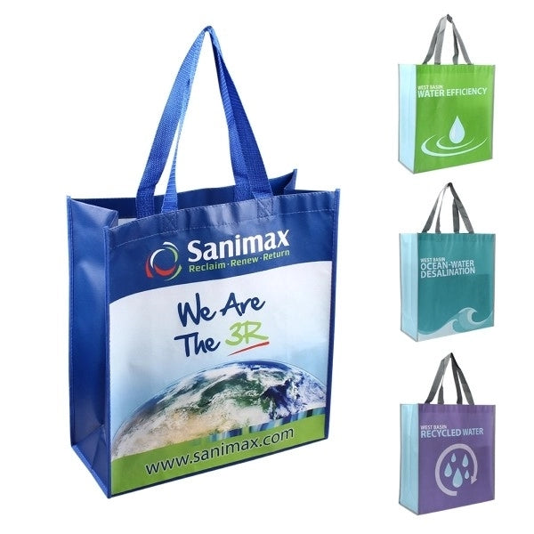 Shiny Laminated non woven tote bag