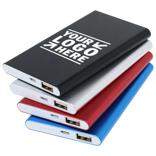 Slim 4000 mAh Power Bank With Metal Case Wrap