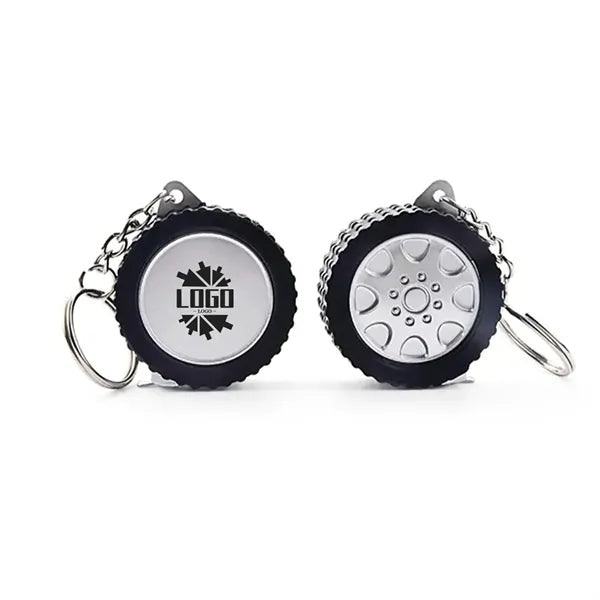 Tire Shape Tape Measure Keychain