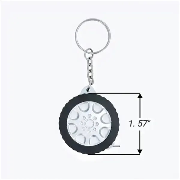 Tire Shape Tape Measure Keychain
