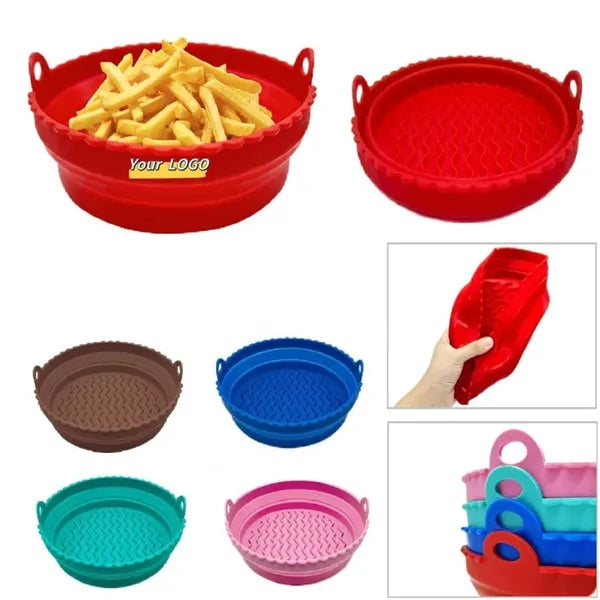 Silicone Foldable Baking Pan Air Fryer Liner