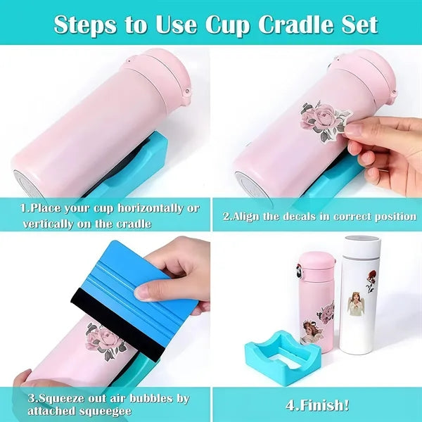 Cup Cradle and Squeegee Set