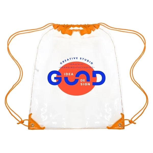 Large Clear Stadium Cinch Backpack