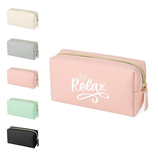Portable PU Leather Cosmetic Bag