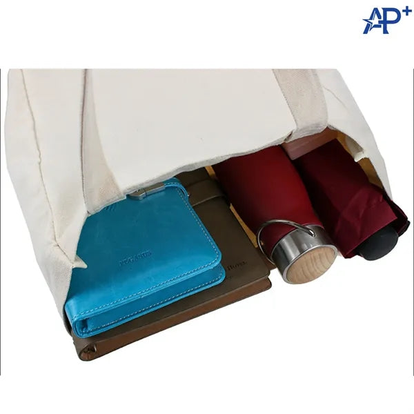 Gusseted Large Capacity Canvas Tote