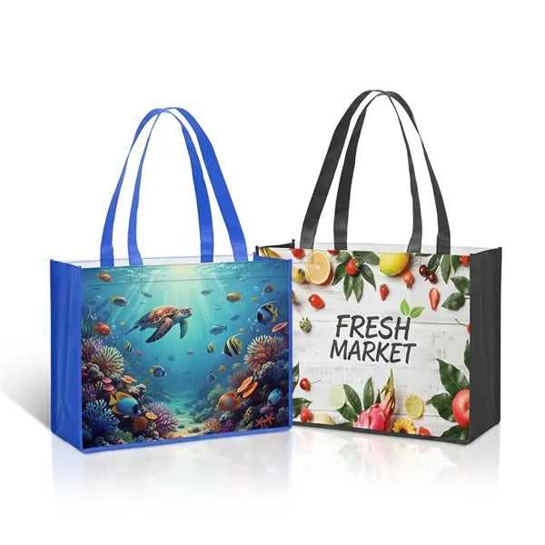 Laminated Non Woven Tote Bag (12" X 16" X 6")