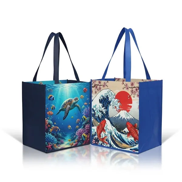 Laminated Non Woven Tote Bag (13" X 13" X 5" )