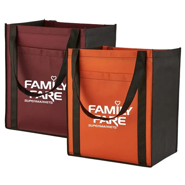 Large Non-Woven Tote Bag with Pocket