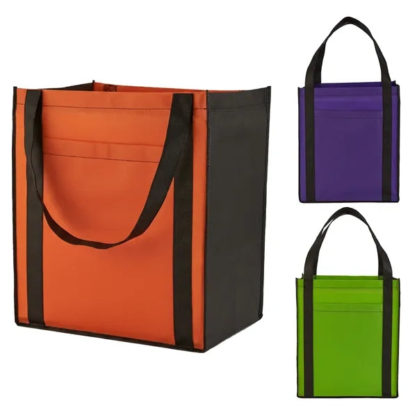 Large Non-Woven Tote Bag with Pocket