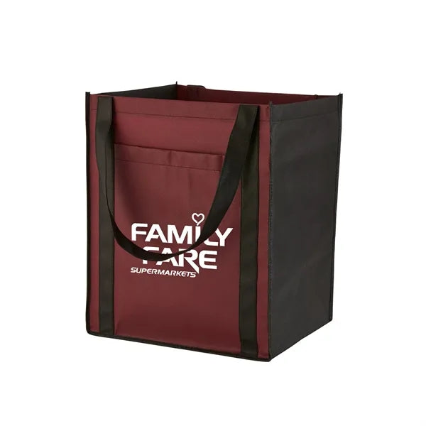 Large Non-Woven Tote Bag with Pocket