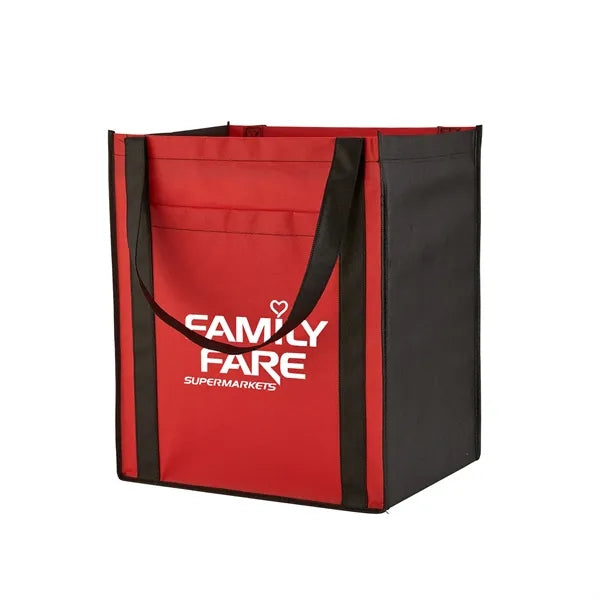 Large Non-Woven Tote Bag with Pocket