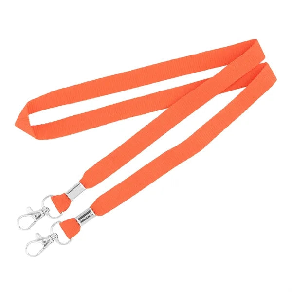 3/4" Double Ended Flat Polyester Lanyard