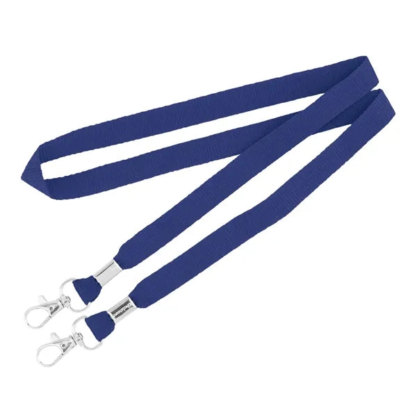 3/4" Double Ended Flat Polyester Lanyard
