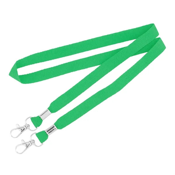 3/4" Double Ended Flat Polyester Lanyard