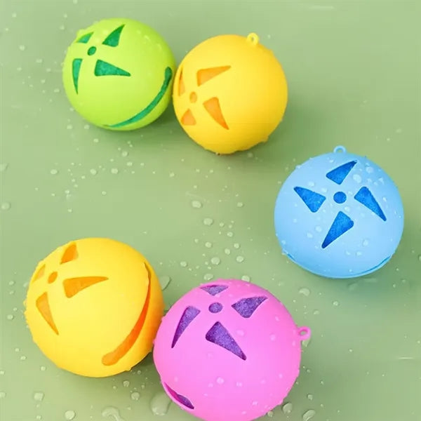 Absorbent plush stress relief ball