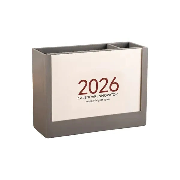Calendar Pen Holder Desk Organizer
