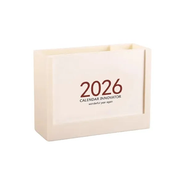 Calendar Pen Holder Desk Organizer