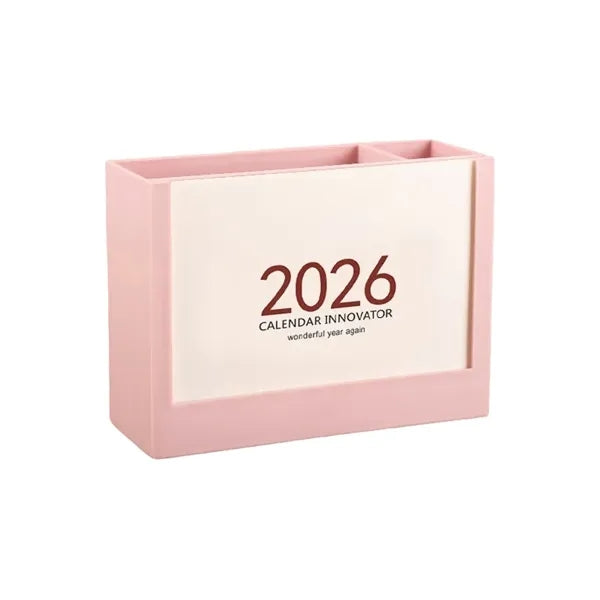 Calendar Pen Holder Desk Organizer