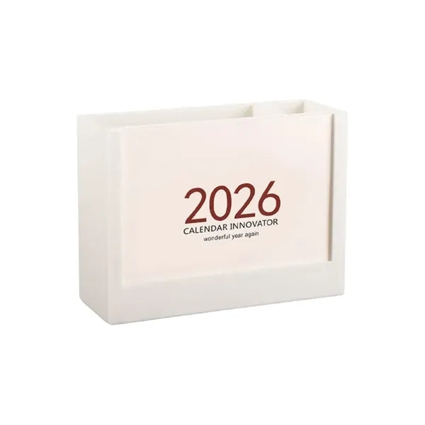 Calendar Pen Holder Desk Organizer