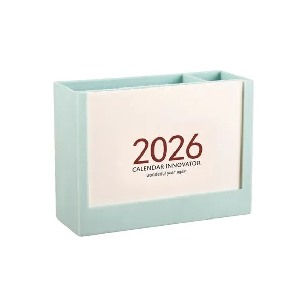 Calendar Pen Holder Desk Organizer